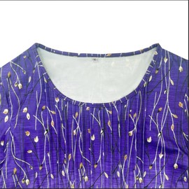 Size 2XL Womens Long Sleeve Blouse Fall Dressy Casual Pleated Crew Neck Shirts Floral Bohemian Tunic Tops Red Floral