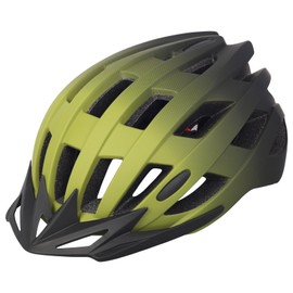 Adult Bike Helmets, Adjustable Mens Womens Bicycle Helmet, Lightweight Road Mountain Cycling Safety Sports Helmets with Detachable Visor Olive Green M