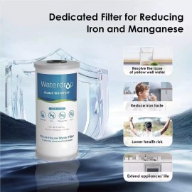 Waterdrop Whole House Water Filter System, Reduce Iron & Manganese