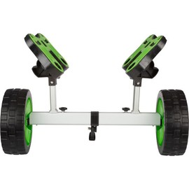 Kayak Cart - 220lb Capacity Canoe Dolly with Airless Tires, Aluminum Frame, and Straps for Small Watercraft - Kayak Accessories by RAD Sportz (Green)