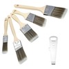 QWORK® 5-Piece Paint Brush Set, Paintbrushes Decorating, Sash and Trim