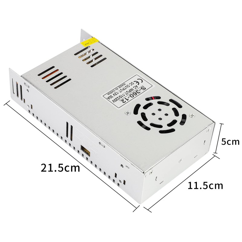 SUPERNIGHT 12V 30A 360W Power Supply AC 110V/220V to DC