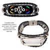 Leather Strap for Xiaomi 7 NFC Bracelet Metal Buckle Ethnic