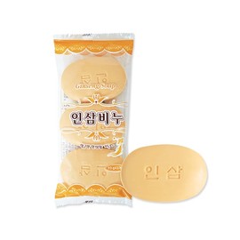 Ginseng Beauty Soap, 90g, 3-Pack Bath Soap 40ea