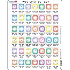 Larsen OB7 Time Learning Puzzle – German – 42 Pieces