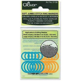 Soft Stitch Jumbo Ring Markers-20/Pkg