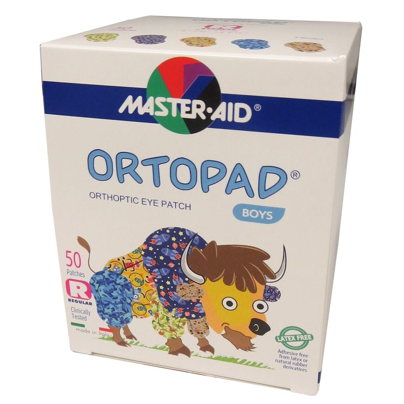 Ortopad Boys Eye Patches, 1 Pack of 50 Patches (Regular)
