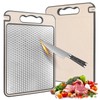Stainless Steel Chopping Board, Double-Sided Chopping Board, Stainless Steel with