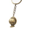 Gudeke Map Keyring Bronze Colour Earth Globe Men's Key Ring