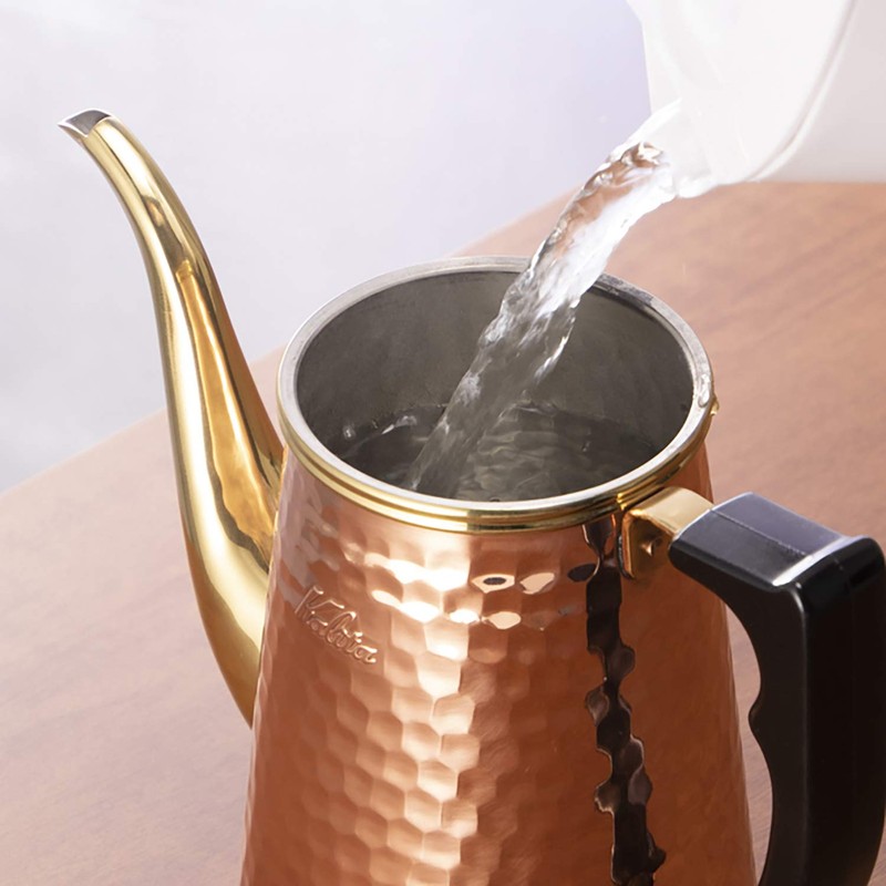 Kalita #52262 Coffee Pot, For Drip Type, Copper, 0.7L
