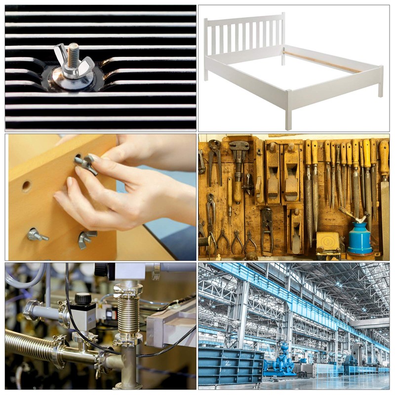 Wing Nuts,1/4"-20 Wing Nuts,304 Stainless Steel Wing Nuts,Fasteners Parts Butterfly