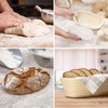 malcasta Oval Proofing Basket Including Dough Scraper and Linen Insert