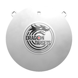 Dragon Targets AR500 Steel Targets for Shooting 3/8 Inch Thick Laser Cut, Painted AR500 Gong Targets for Shooting, Steel Targets Made in USA (12 in)