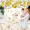57Pcs Mi Bautizo Banner Backdrop Balloons Arch Garland Tablecloth Kit