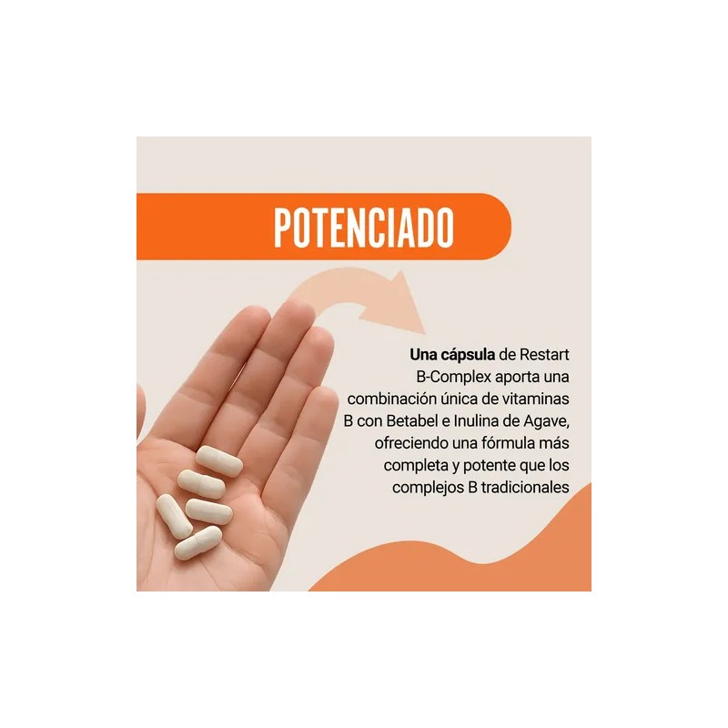 Restart B-Complex Completo | Vitamina B12, B1, B2, B3, B5,