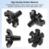 supregear Cane Tip with 6 Prong, Non-Slip 6 Support Rubber