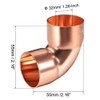 sourcing map 90 Degree Copper Elbow Pipe Screw Connector for