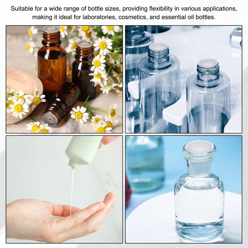 PATIKIL 60pcs 20mm Plastic Bottle Adapters Drop-in Bottle Plug with