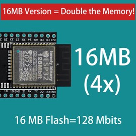 Lonely Binary 3-Pack ESP32 16MB Flash WiFi Bluetooth Development Boards and a Expansion Board Compatible with Arduino IDE and MicroPython (DEVKITC-16MB[X3]+Expansion)