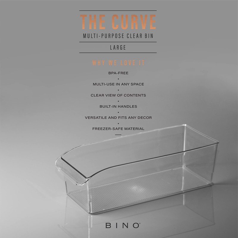 BINO | Plastic Storage Bins, Large | THE CURVE COLLECTION