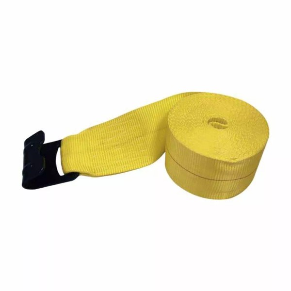 ME 4'' Winch Strap with Flat Hooks, 60'