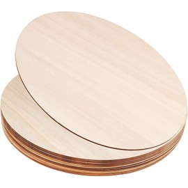 D L D 12 Pieces 12 Inch Round Wood Slices Unfinished Wood Circles for Crafts, Pyrography and Decoration