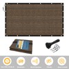 Artpuch 4'X23' Custom Fence Privacy Screen Brown Commercial Premeable Shade