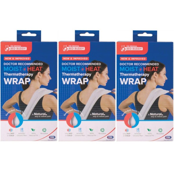 Bed Buddy Doctor Recommended Moist Heat Thermatherapy Wrap (Value Pack of 3)