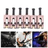 6PCS Guitar Saddles with Roller Bridge Guitar Repair Parts (Red