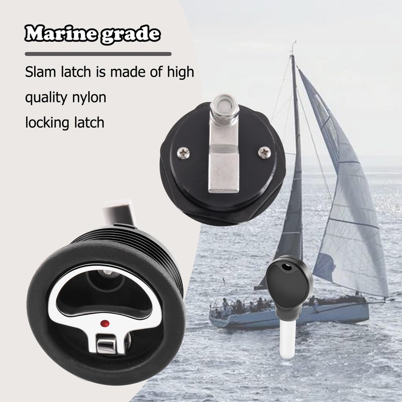 Searoam Boat Cam Latch Fits 2-1/2" Hole Mount Latch,Marine Grade