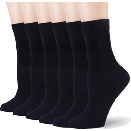 BEEKAY 6 Pairs Men's Ultimate Comfort Black Crew Socks Breathable training Running Casual Socks (US, Numeric, 10, 13, Regular, Regular, 6, Black)