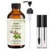 8Oz Organic Castor Oil Cold Pressed Hexane Free, USDA Organic