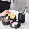 Set of 4 Modern Concrete Desk Accessories for Office Decor