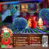 KNONEW 2-Pack 360 LEDs Christmas Net Lights 13ft x 9.8ft