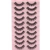 False Eyelashes Natural Lashes Mink Faux Russian Strip Lashes Fluffy