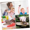 Sosoport 2sets Unique Mini Snail Figure Model Durable Plastic Snail