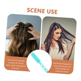 minkissy Superior 30pcs Plastic Combs Massage Scalp Combs for Hair Care Non-slip Handle Wide Tooth for Easy Grooming for Occasion