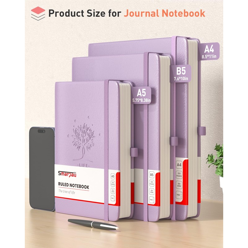320 Pages Lined Journal Notebook - B5 Lined Journal Notebook,