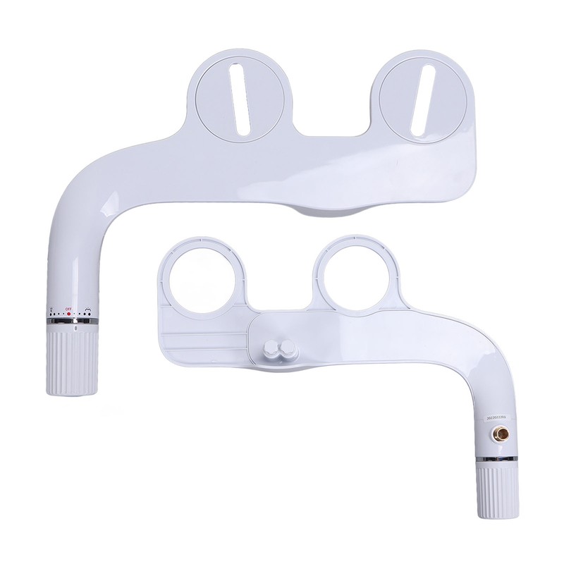 G1/2 Toilet Bidet Attachment Set ABS Dual Nozzle Bathroom Bidet
