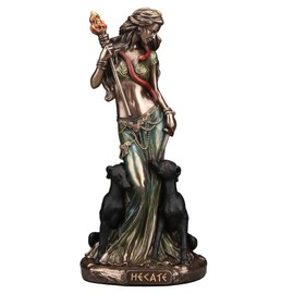 Veronese Design 6 1/8 Inch Hecate Greek Goddess of Magic Cold Cast Resin Bronze Finish Sculpture