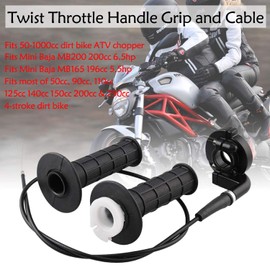 Handle Grip Twist Throttle Cable 7/8" 22mm for ATV/ATC Dirt Bike Mini Bike 50cc 125cc 150cc 250cc 125cc 140cc 4-Stroke Pocket Bike