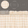 VHC Brands - 4 cortinas Annie Buffalo Tan Check Swag