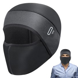 Cycling Mask Black Karting Balaclava for Outdoor Sports Ski Mask Elastic Cycling Hood Winter Thermal Windproof Motorcycle Ski Mask Balaclava Breathable Face Mask Ski Masks