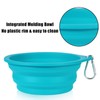 SLSON 2 Pack Dog Bowls Integrated Foldable No Rim Plastic