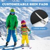 Shupakul 2 Pcs Snowboard Shin Pads-5 MM Thick Foam Ski