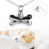 BOne shaped Urn Necklace Memorial Pet Ash Pendant Jewelry