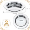 Bekith 2 Pack Communion Plates for Church, Communion Ware Stainless