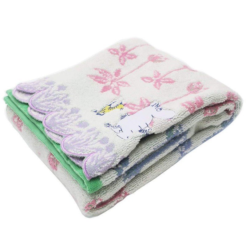 Marushin 1405015400 Moomin Face Towel, 13.4 x 31.5 inches (34