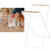 Trash Bag Holder Metal Garbage Bag Holder Portable Outdoor Leaf