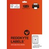 Reddkyte Multipurpose White Labels - Pack of 50 Sheets, 64